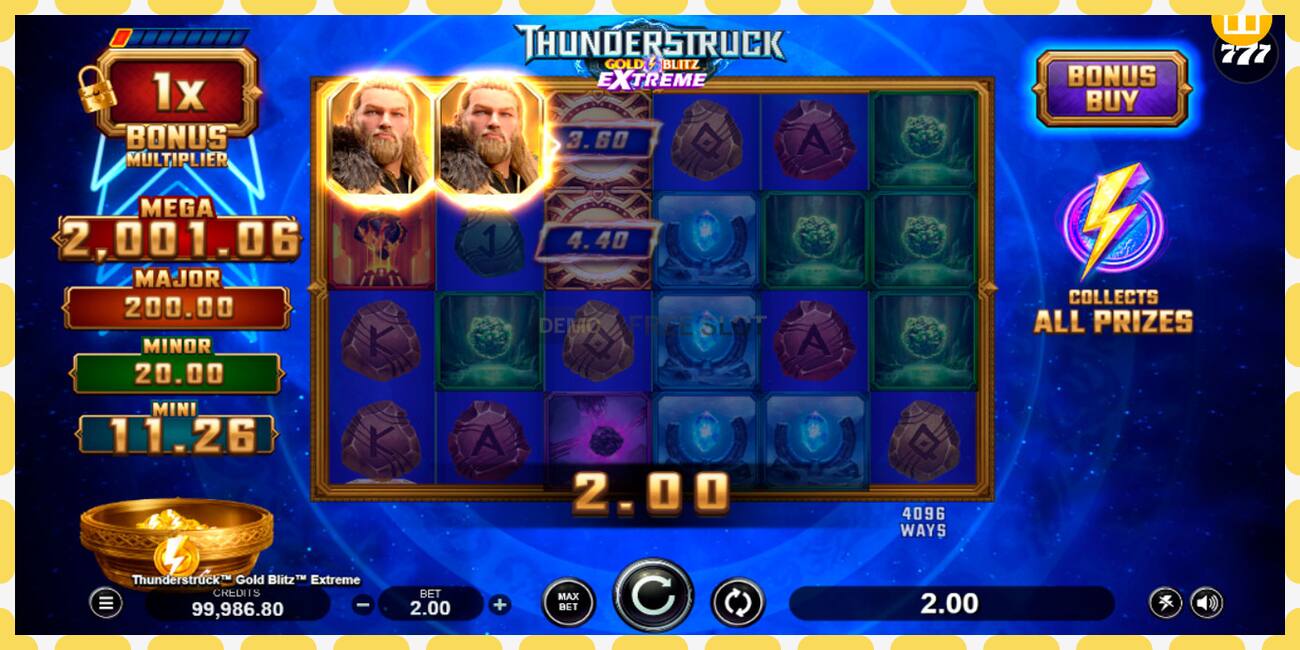 Demo slot Thunderstruck Gold Blitz Extreme free and without registration, picture - 1