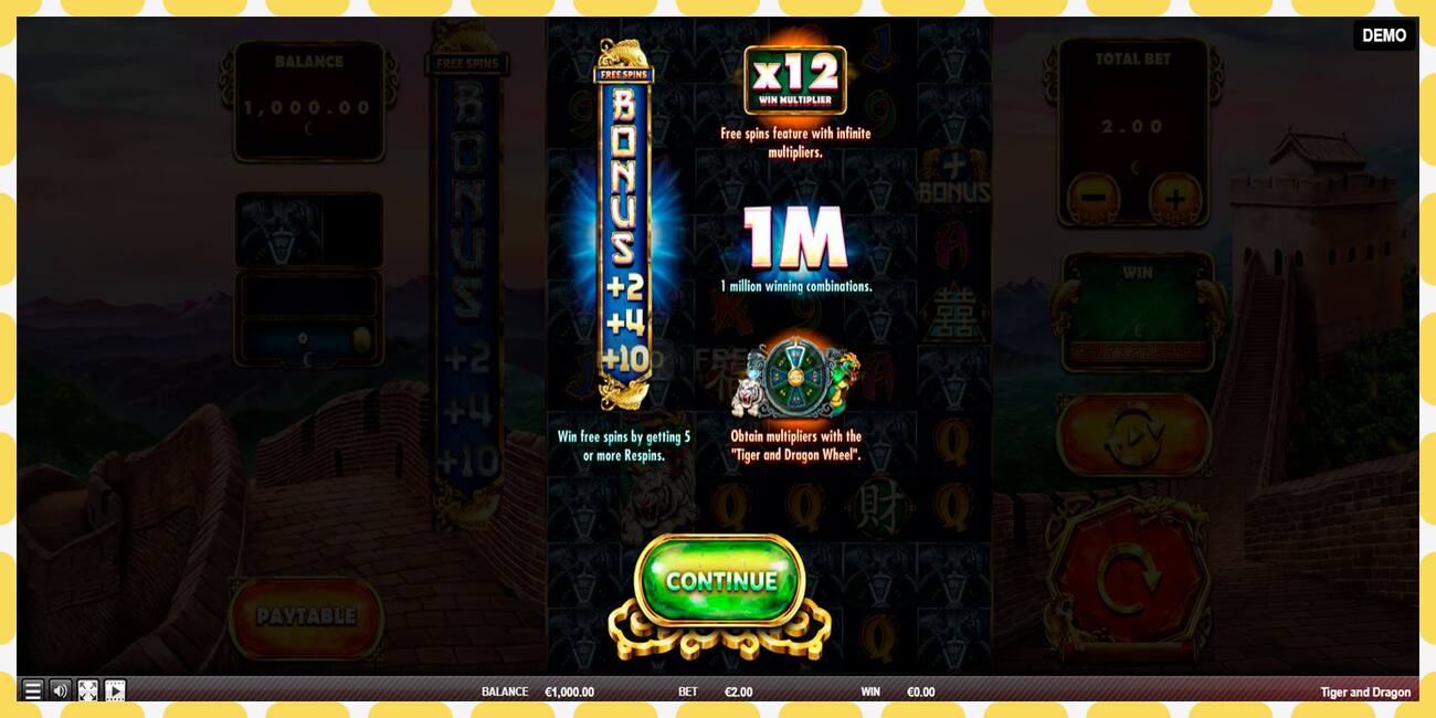 Demo slot Tiger and Dragon free and without registration, picture - 1