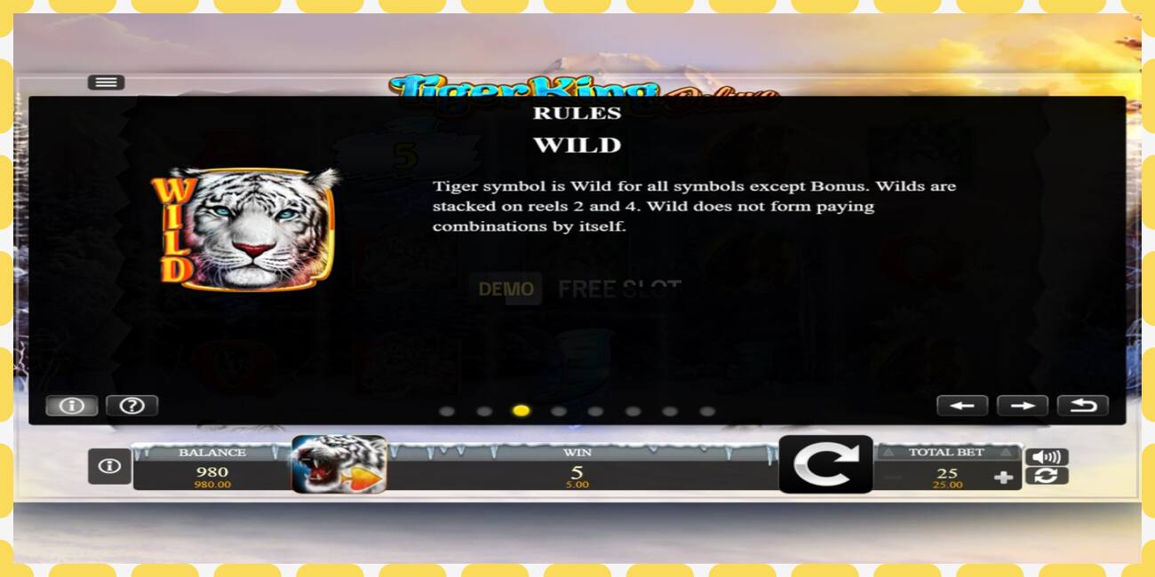 Demo slot Tiger King Deluxe free and without registration, picture - 1