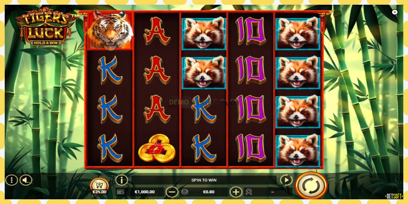 Demo lizdas Tigers Luck nemokamai ir be registracijos, paveikslėlį - 1