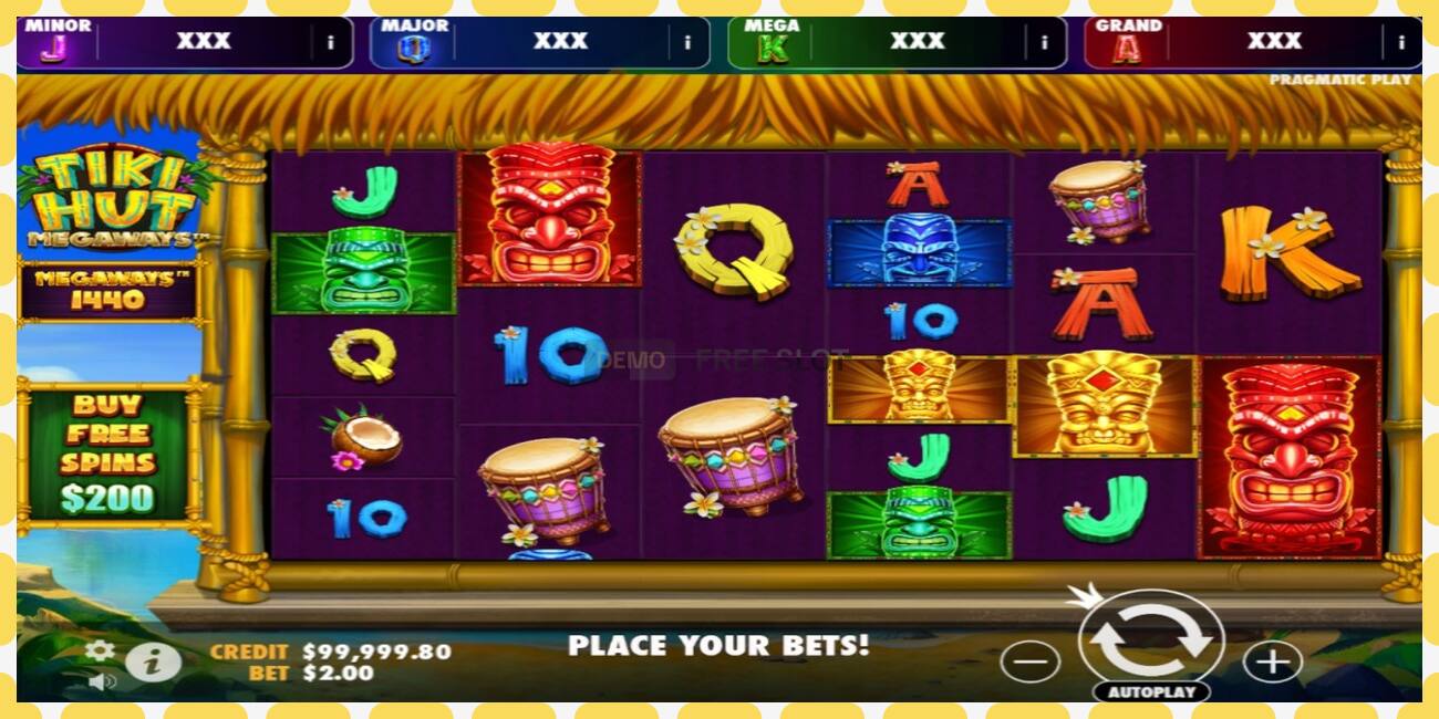 Slot për demonstrim Tiki Hut Megaways falas dhe pa regjistrim, foto - 1