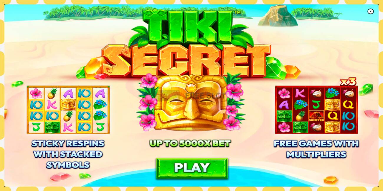 Demo slot Tiki Secret free and without registration, picture - 1