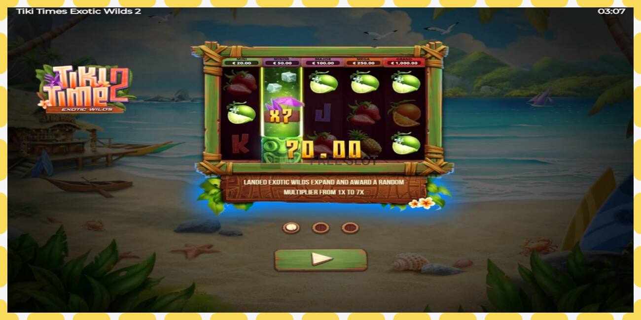 Demo slot Tiki Time Exotic Wilds 2 free and without registration, picture - 1