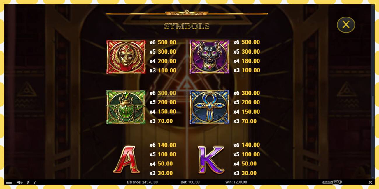 Demo slot Tomb of Gold free and without registration, picture - 1