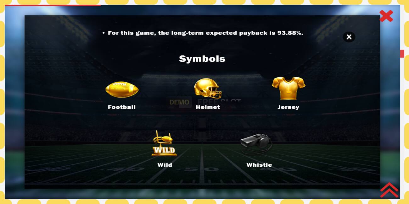 Demo slot Touchdown Treasures free and without registration, picture - 1