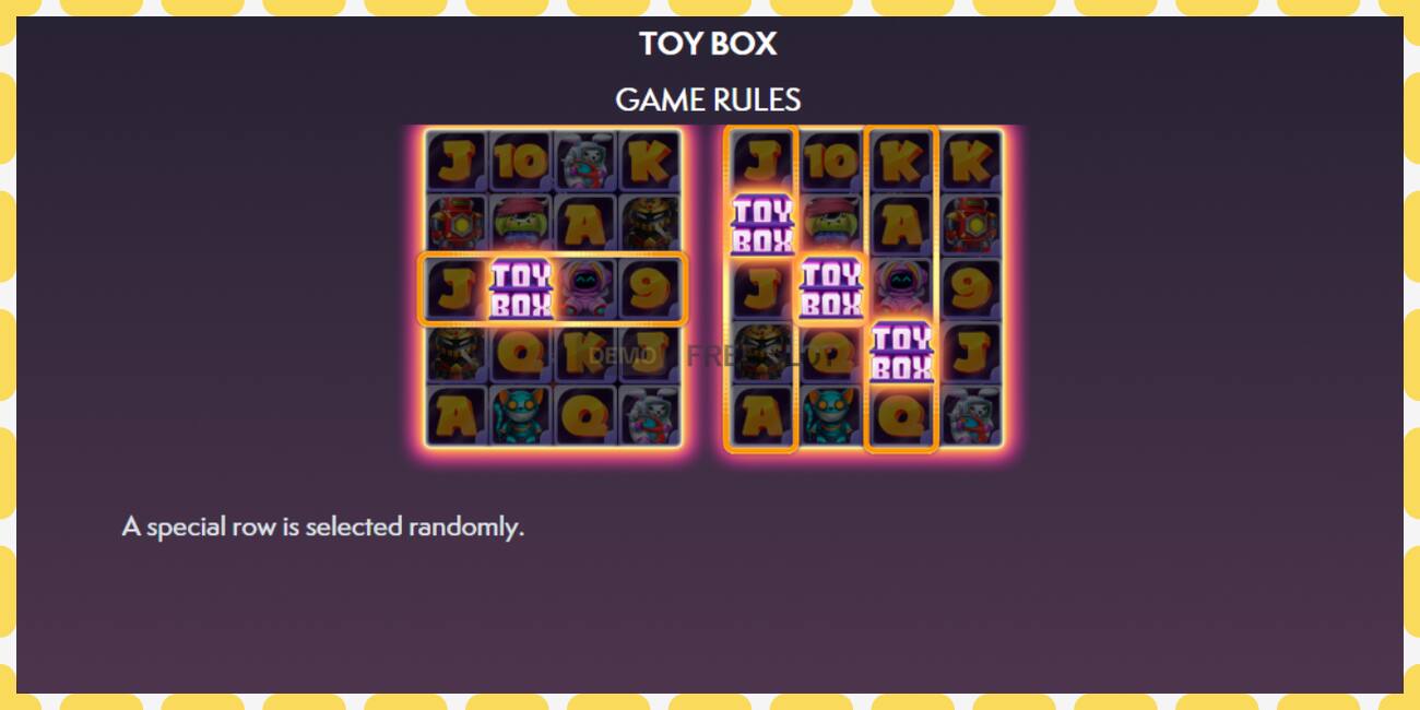 Demo slot Toy Box free and without registration, picture - 1