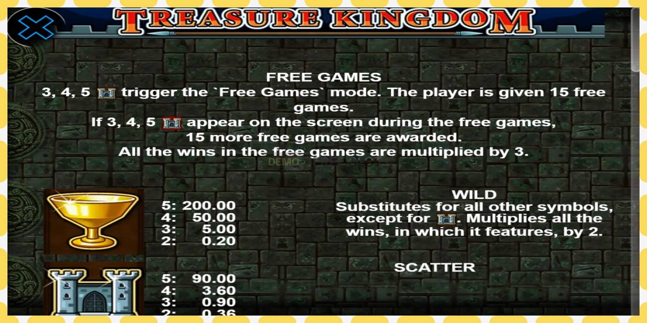 Demo slot Treasure Kingdom free and without registration, picture - 1