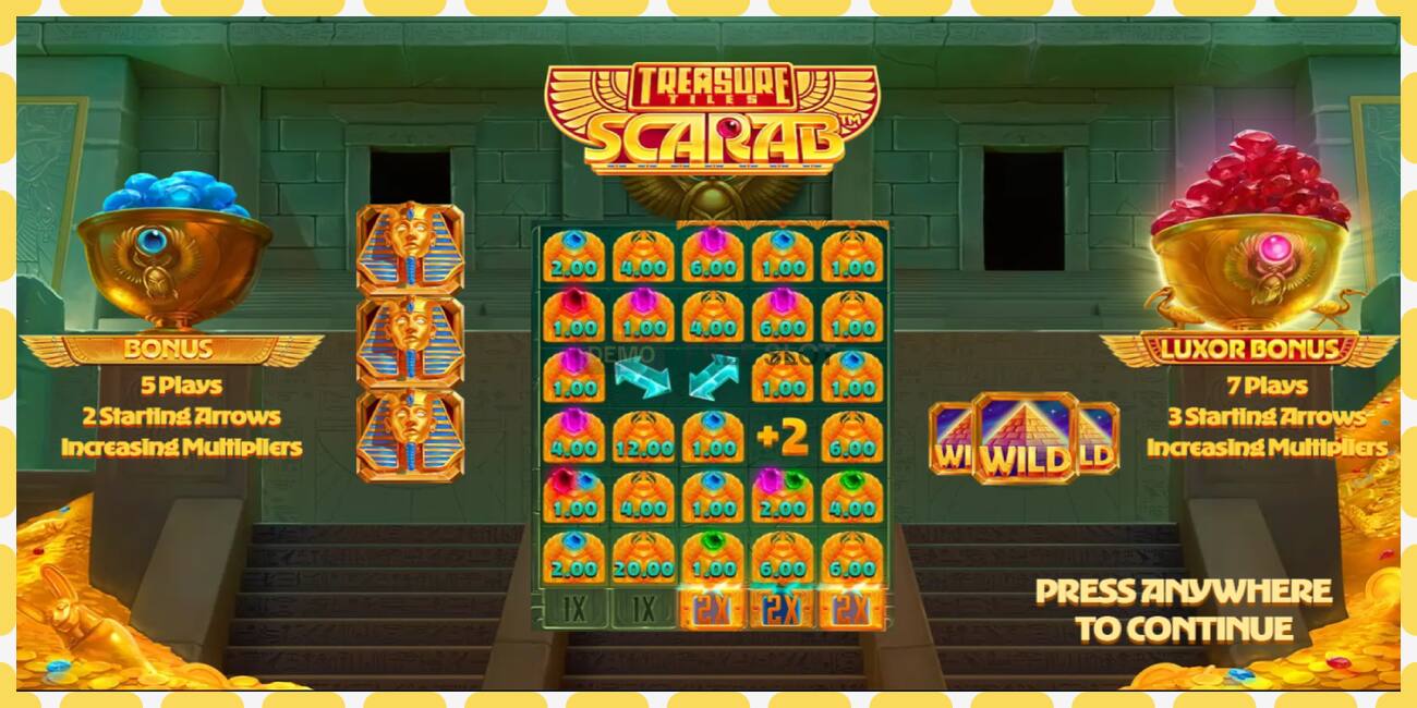 Demo slot Treasure Tiles Scarab free and without registration, picture - 1