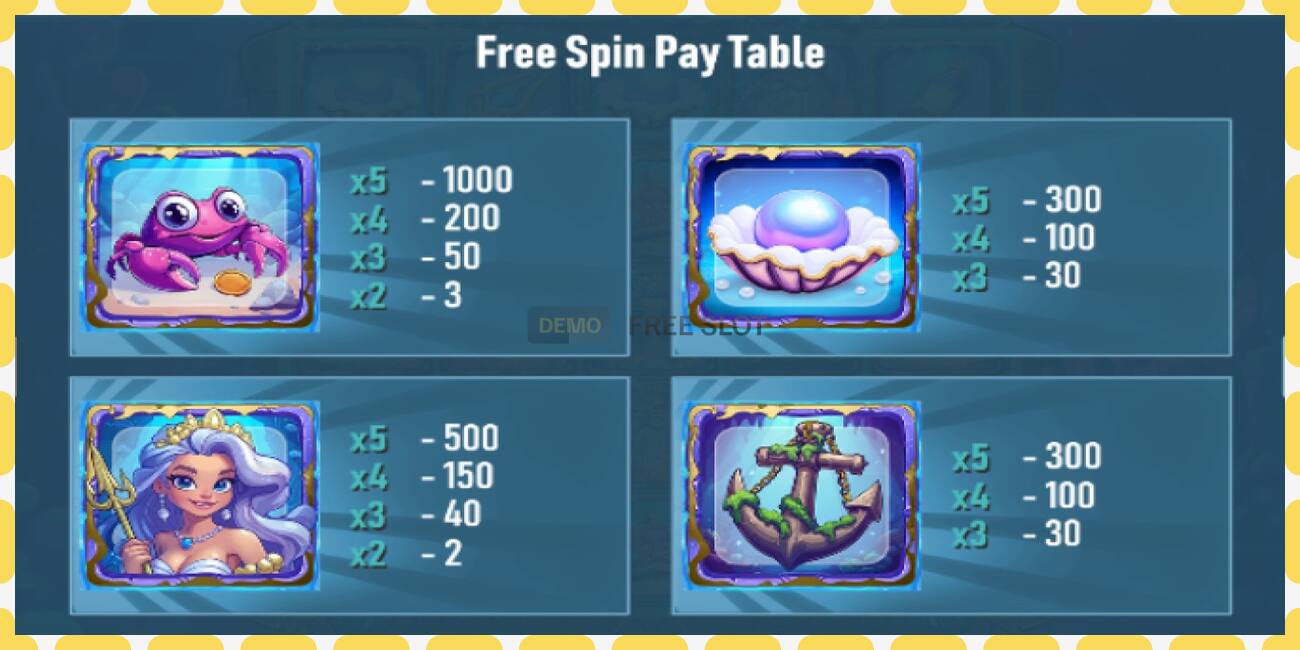 Demo slot Treasures of the Deep free and without registration, picture - 1