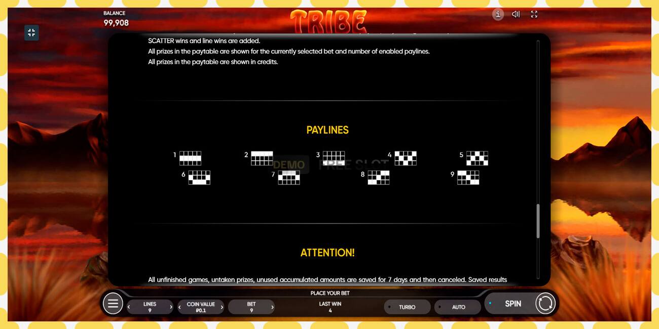 Demo slot Tribe free and without registration, picture - 1