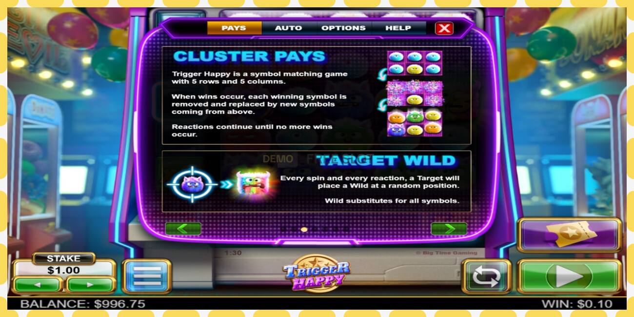 Demo slot Trigger Happy free and without registration, picture - 1