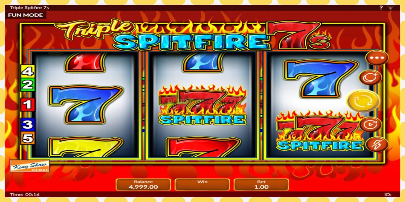 Demo slot Triple 777 Spitfire free and without registration, picture - 1