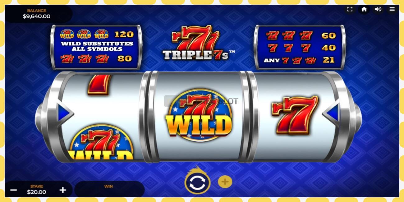 Slot demo Triple 7s gratuit și fără înregistrare, imagine - 1