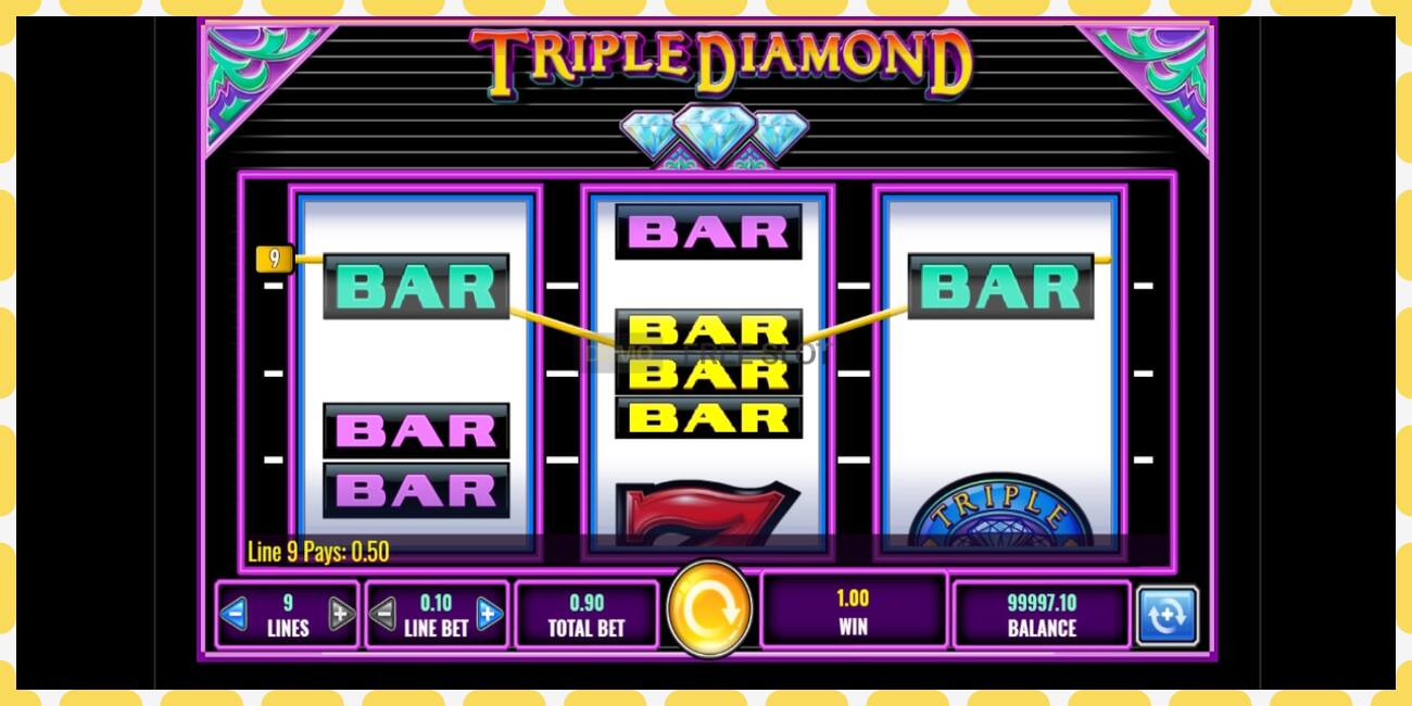 Demo pesa Triple Diamond tasuta ja ilma registreerimiseta, pilt - 1