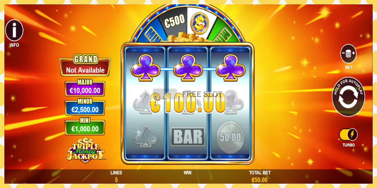 Slot demo Triple Money Jackpot gratuit și fără înregistrare, imagine - 1