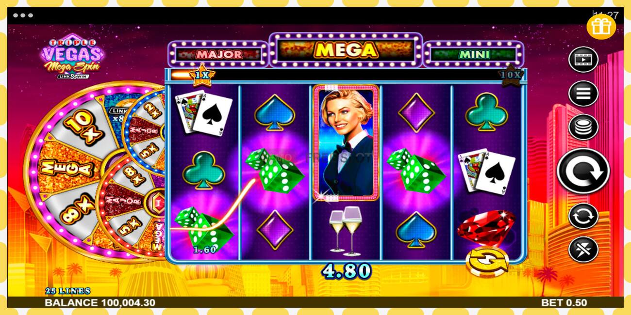 Demo slot Triple Vegas Mega Spin free and without registration, picture - 1