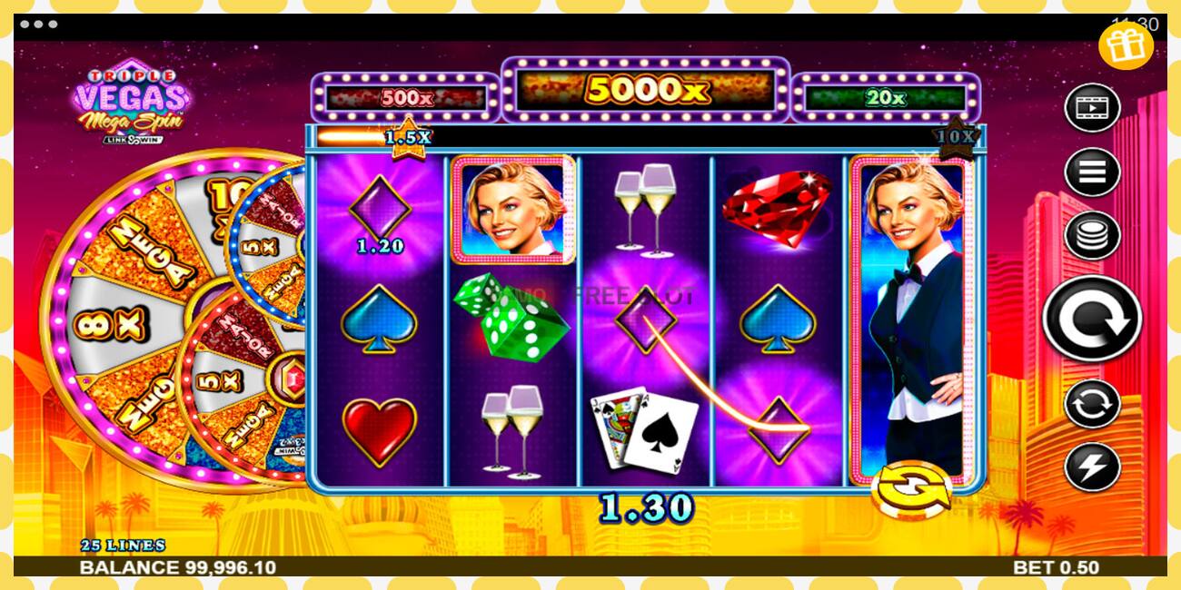 Demo slot Triple Vegas Mega Spin free and without registration, picture - 1