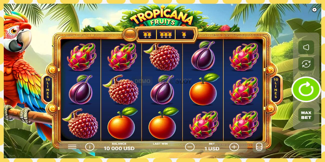 Demo slot Tropicana Fruits නොමිලේ සහ ලියාපදිංචියකින් තොරව, පින්තූරය - 1