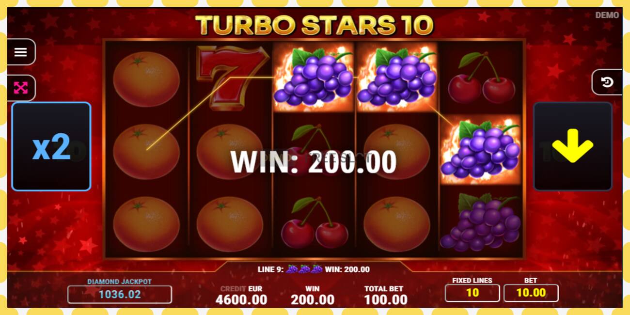 Demo slot Turbo Stars 10 free and without registration, picture - 1