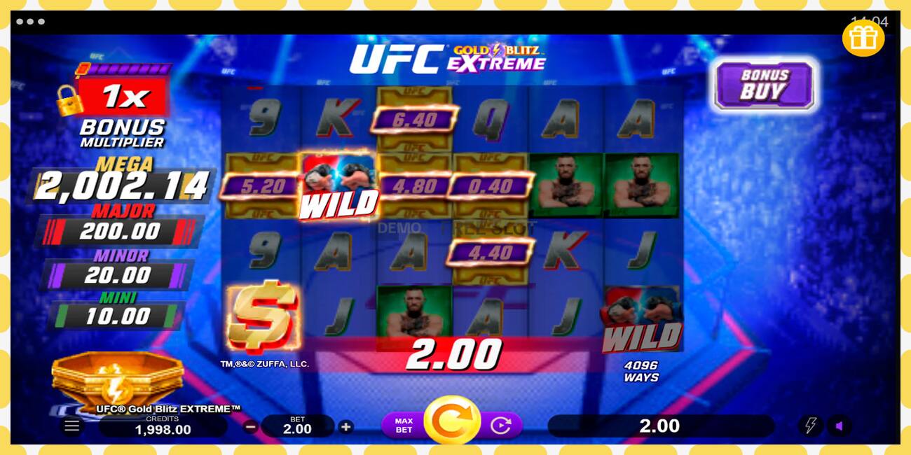 Demo slot UFC Gold Blitz Extreme free and without registration, picture - 1