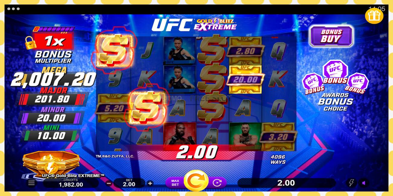 Demo slot UFC Gold Blitz Extreme free and without registration, picture - 1