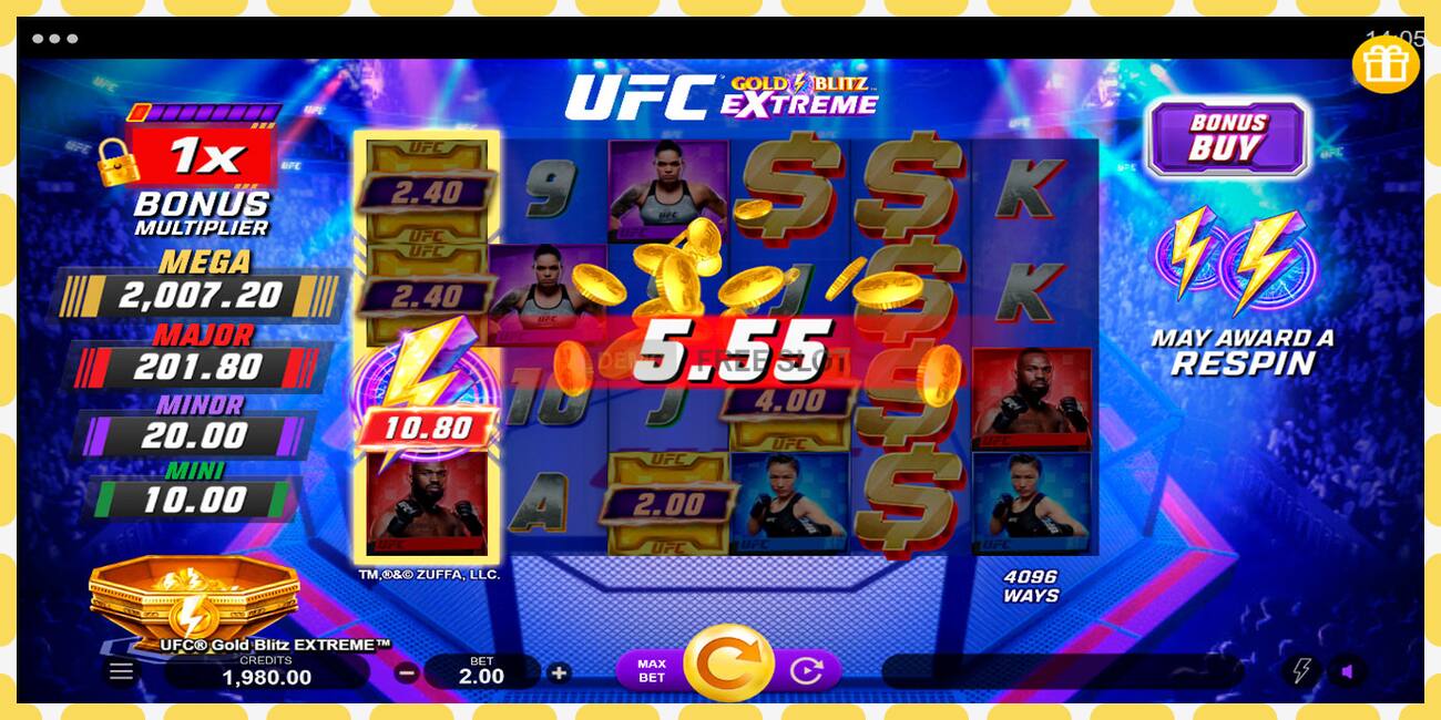 Demo slot UFC Gold Blitz Extreme free and without registration, picture - 1