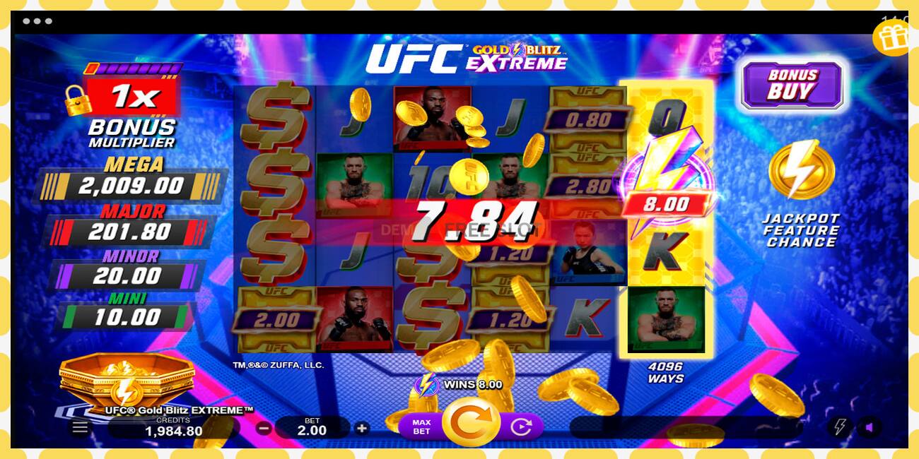 Demo slot UFC Gold Blitz Extreme free and without registration, picture - 1