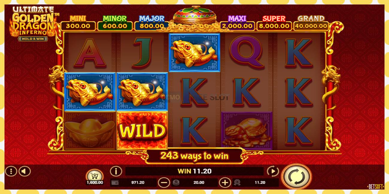 Demo slot Ultimate Golden Dragon Inferno free and without registration, picture - 1