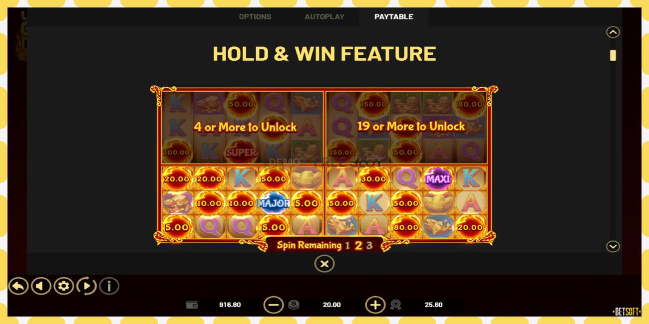 Demo slot Ultimate Golden Dragon Inferno free and without registration, picture - 1