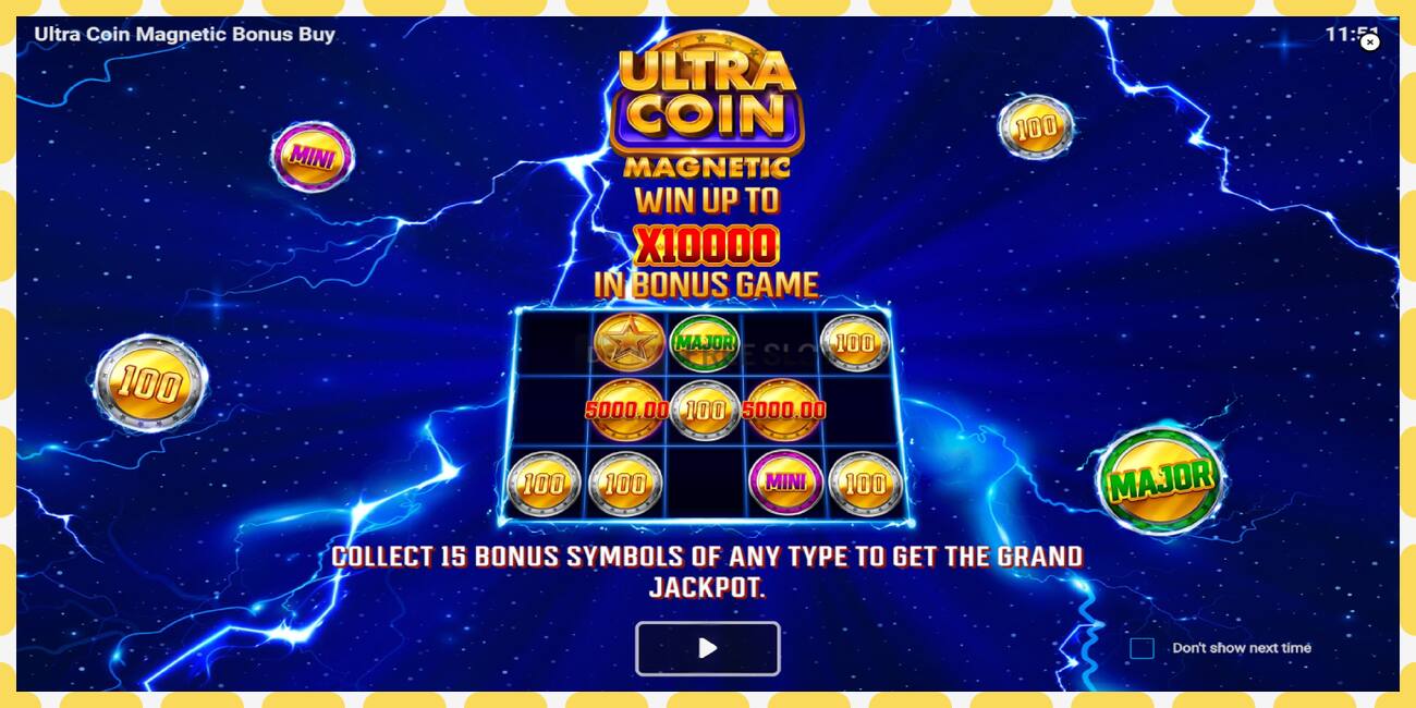 डेमो स्लॉट Ultra Coin Magnetic Bonus Buy विनामूल्य आणि नोंदणीशिवाय, चित्र - १