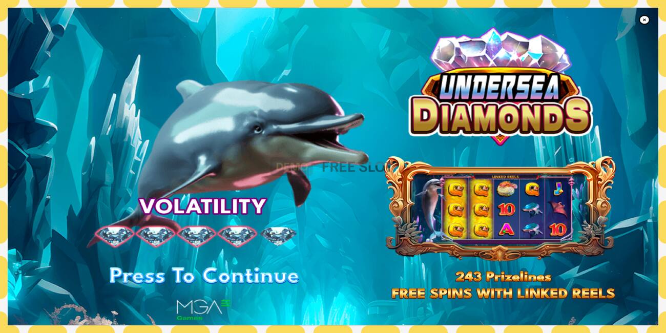 Demo-spor Undersea Diamonds gratis og uten registrering, bilde - 1