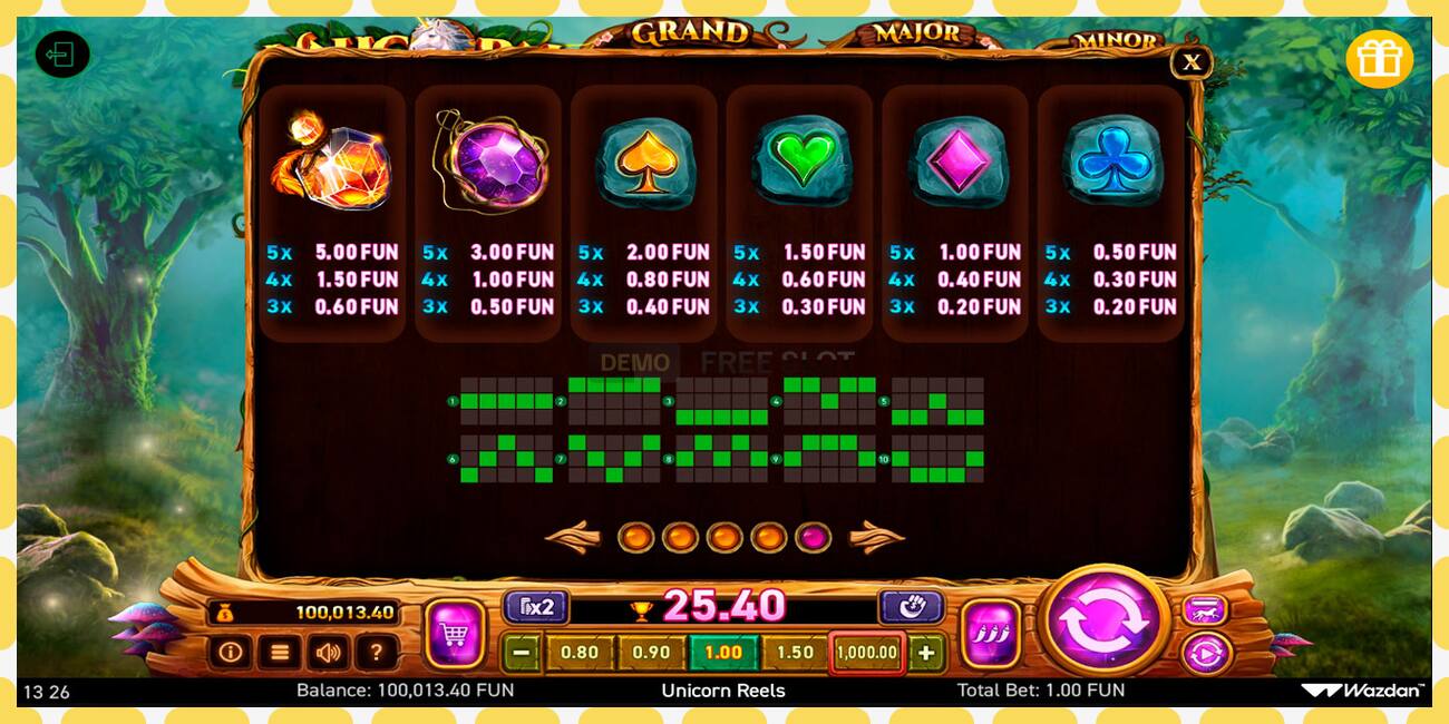 Demo slot Unicorn Reels free and without registration, picture - 1