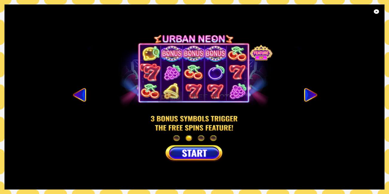 Demo slot Urban Neon free and without registration, picture - 1