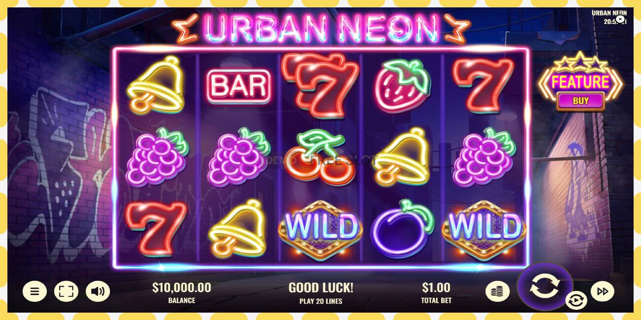 Demo slot Urban Neon free and without registration, picture - 1