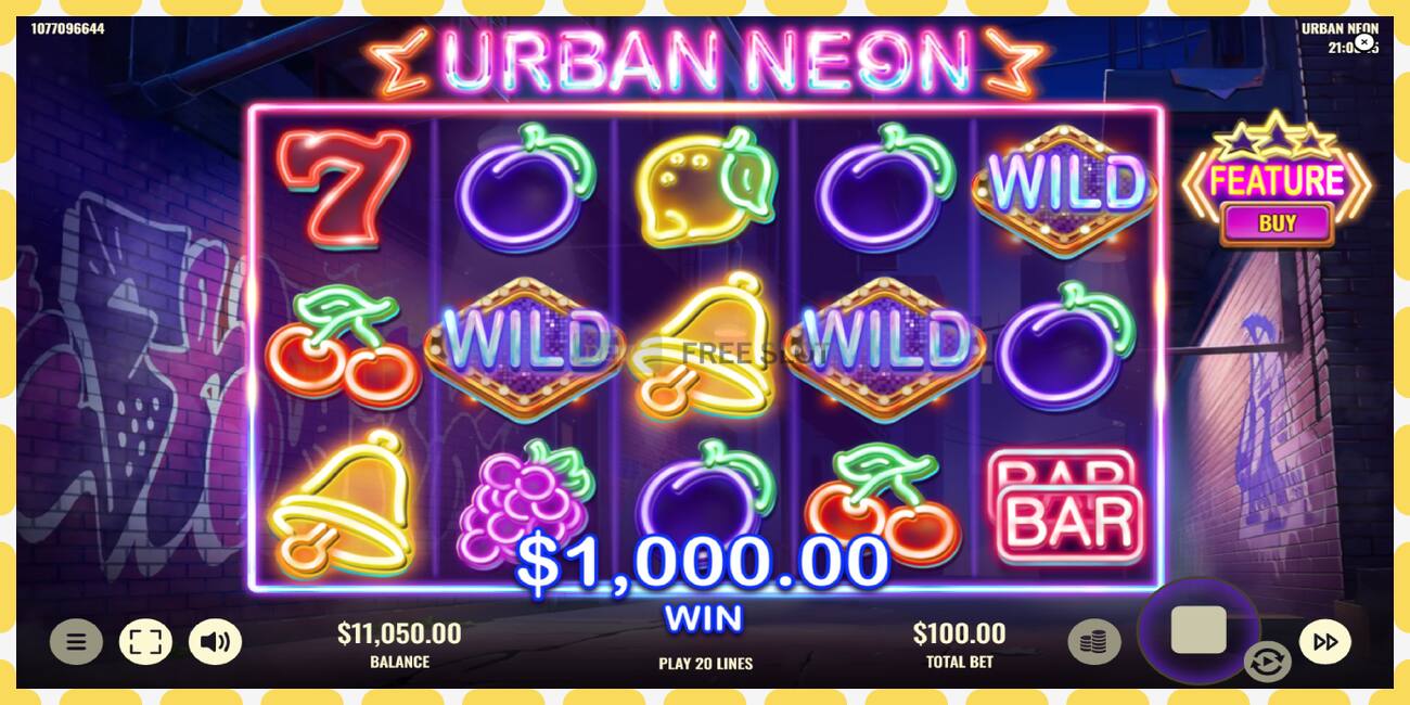 Demo slot Urban Neon free and without registration, picture - 1