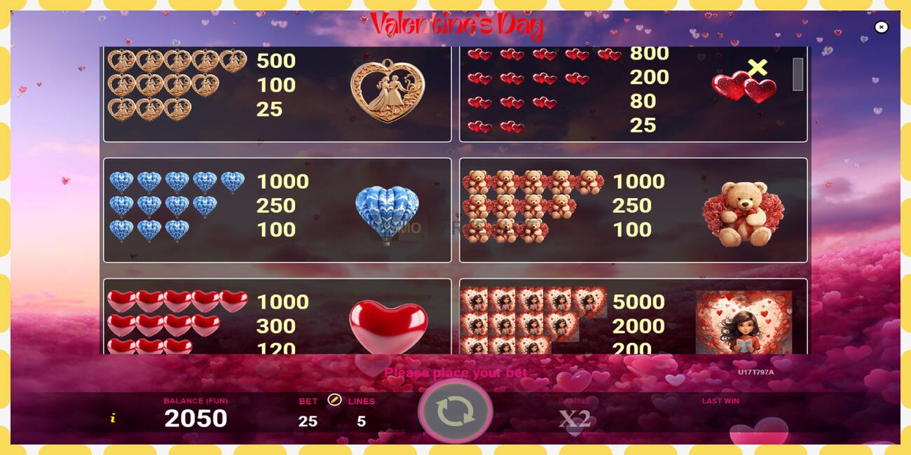 Demo slot Valentines Day free and without registration, picture - 1