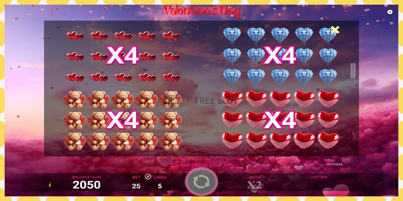 Ranura de demostración Valentines Day gratis y sin registro, imagen - 1