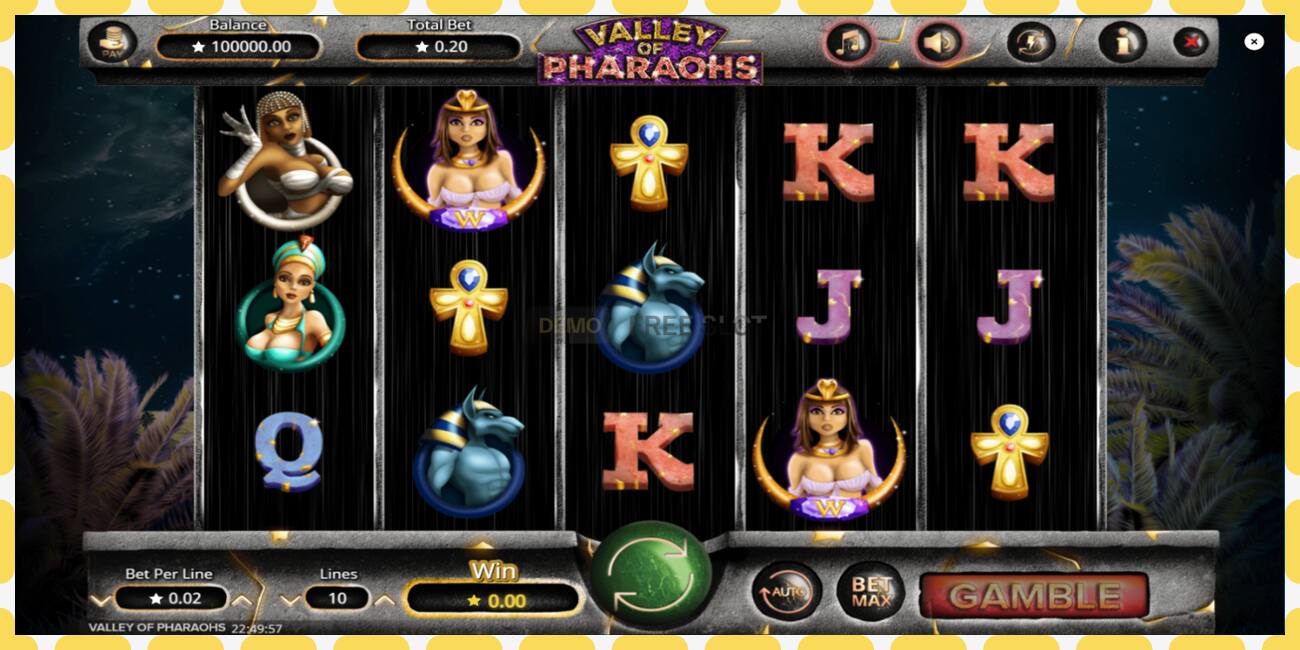 Demo-slot Valley of Pharaohs gratis en zonder registratie, afbeelding - 1