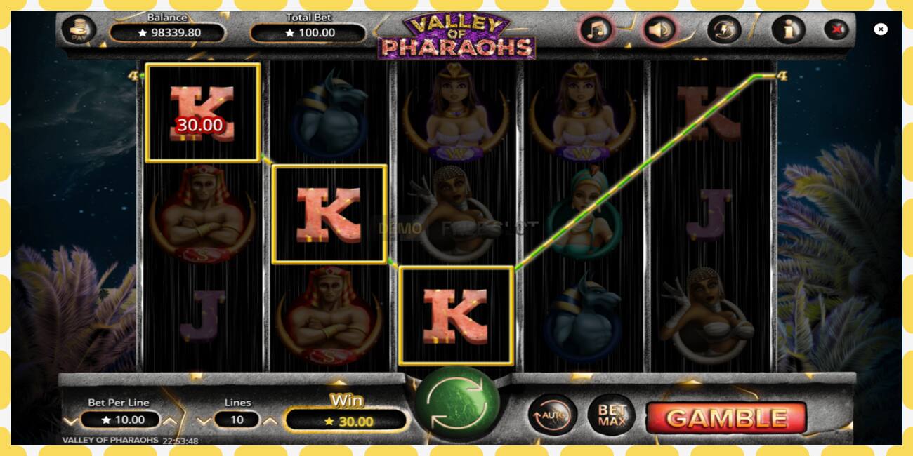 Slot për demonstrim Valley of Pharaohs falas dhe pa regjistrim, foto - 1