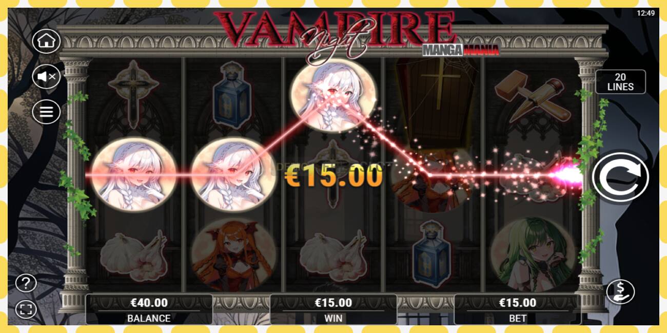 فتحة تجريبية Vampire Night مجانا وبدون تسجيل, صورة - 1