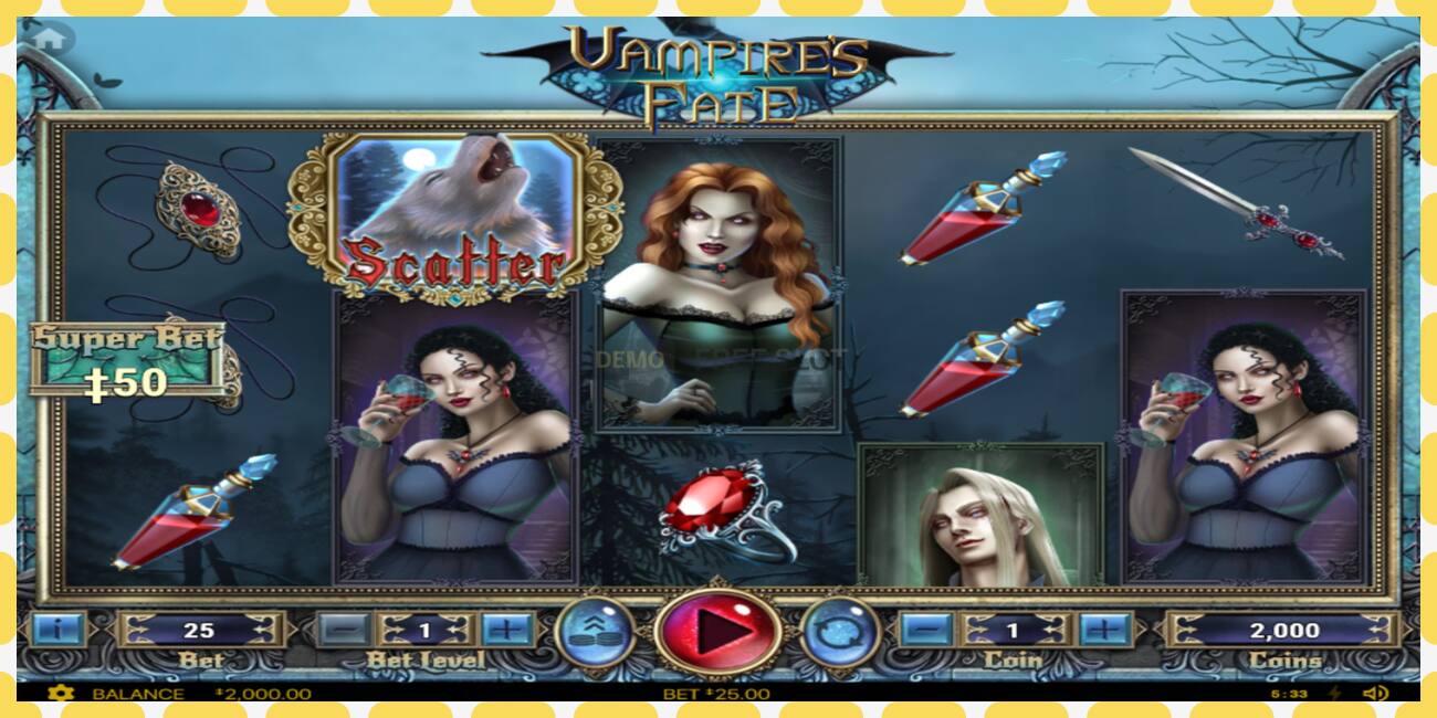 Ranura de demostración Vampires Fate gratis y sin registro, imagen - 1