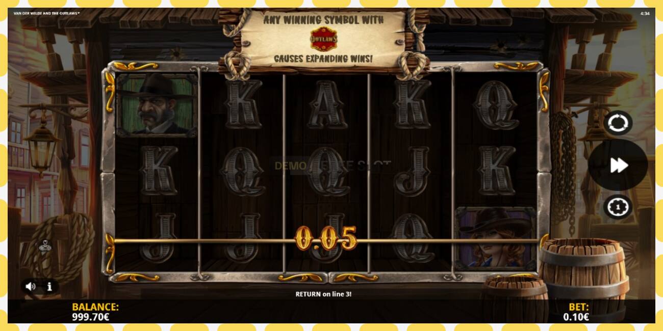 Demo slot Van der Wilde and The Outlaws free and without registration, picture - 1