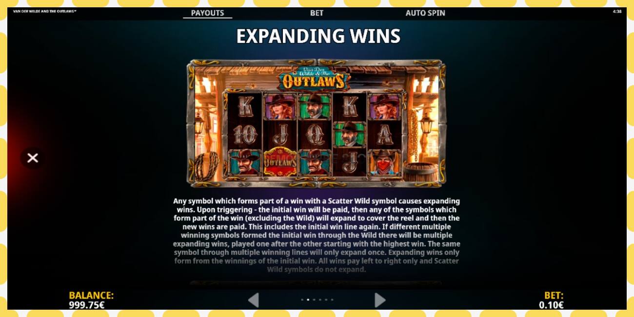 Demo slot Van der Wilde and The Outlaws free and without registration, picture - 1