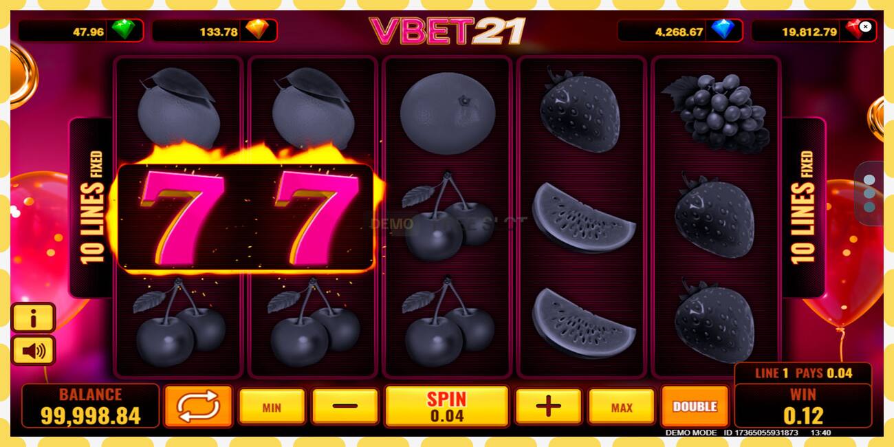 ဒီမိုအထိုင် Vbet 21 အခမဲ့နှင့်မှတ်ပုံတင်ခြင်းမရှိဘဲ, ပုံ - ၁