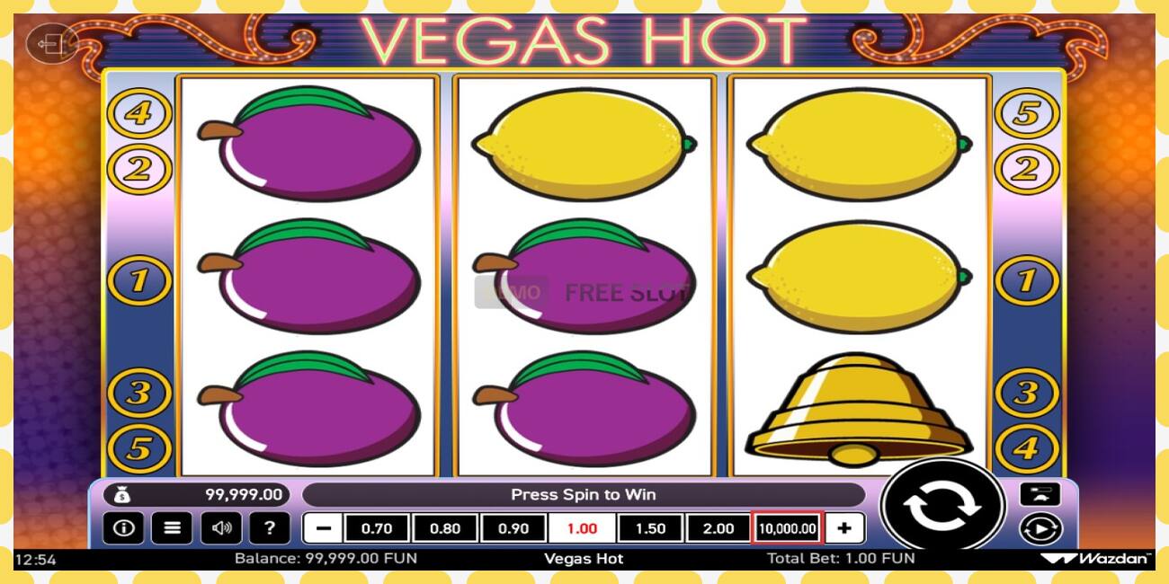 Demo slot Vegas Hot free and without registration, picture - 1