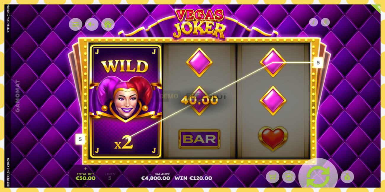 Slot demo Vegas Joker gratuit și fără înregistrare, imagine - 1