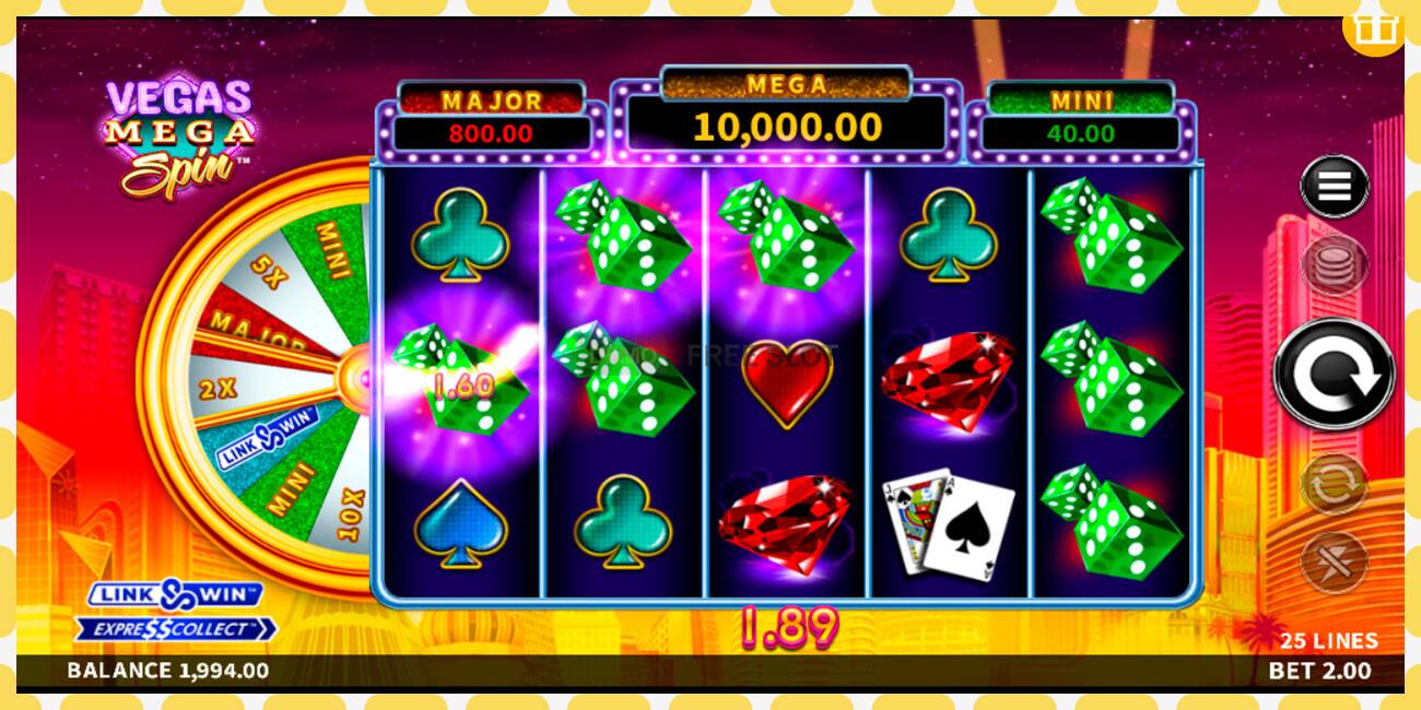 Demo slot Vegas Mega Spin free and without registration, picture - 1