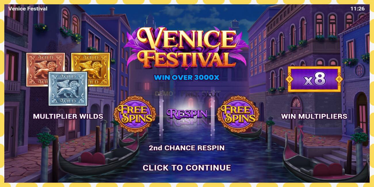 រន្ធដោតសាកល្បង Venice Festival ឥតគិតថ្លៃនិងដោយគ្មានការចុះឈ្មោះ, រូបភាព - ១