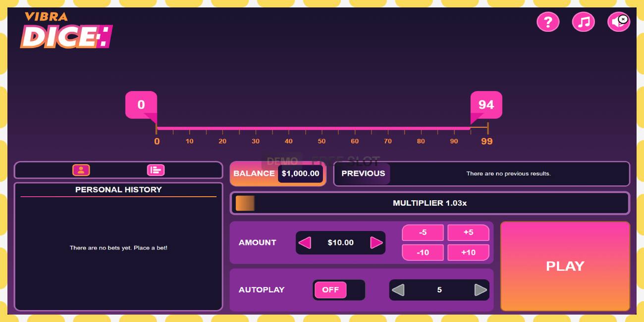 डेमो स्लट Vibra Dice नि: शुल्क र दर्ता बिना, चित्र - १