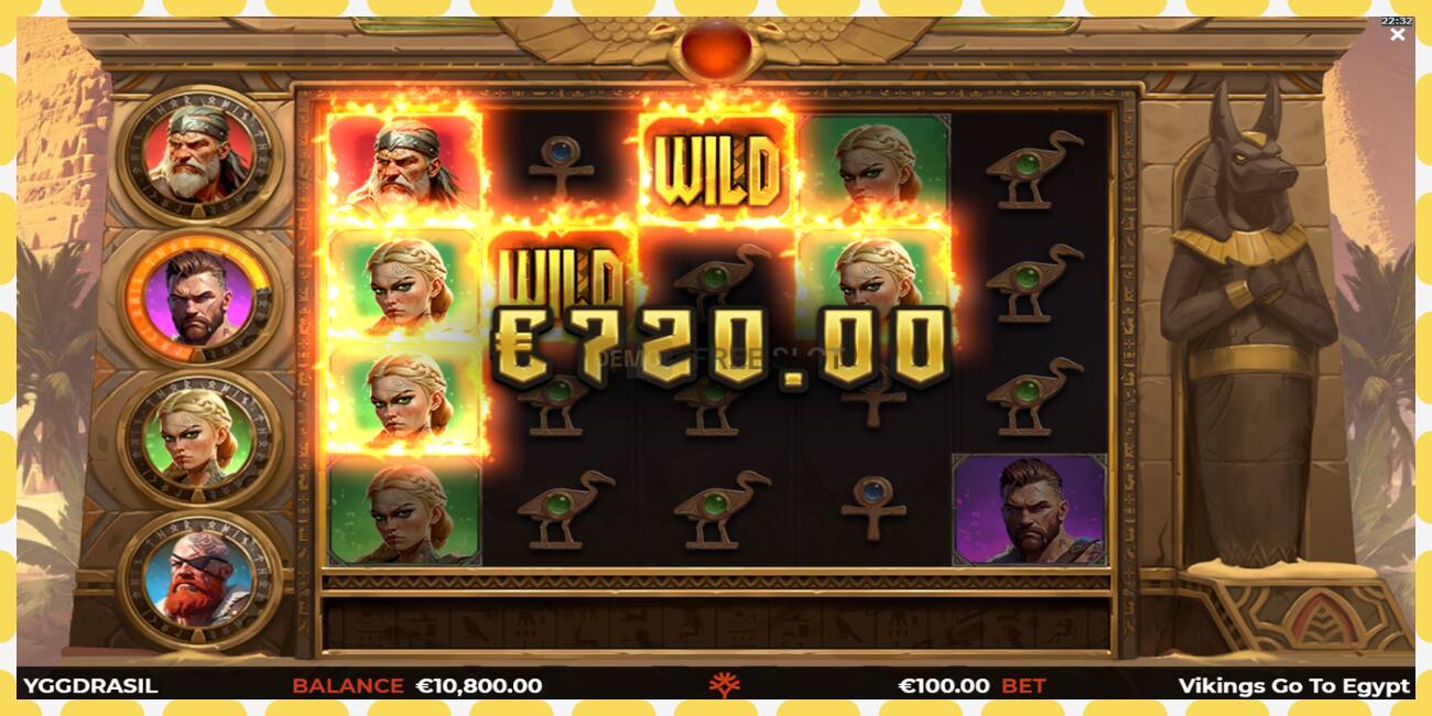 Demo slot Vikings Go To Egypt Wild Fight free and without registration, picture - 1